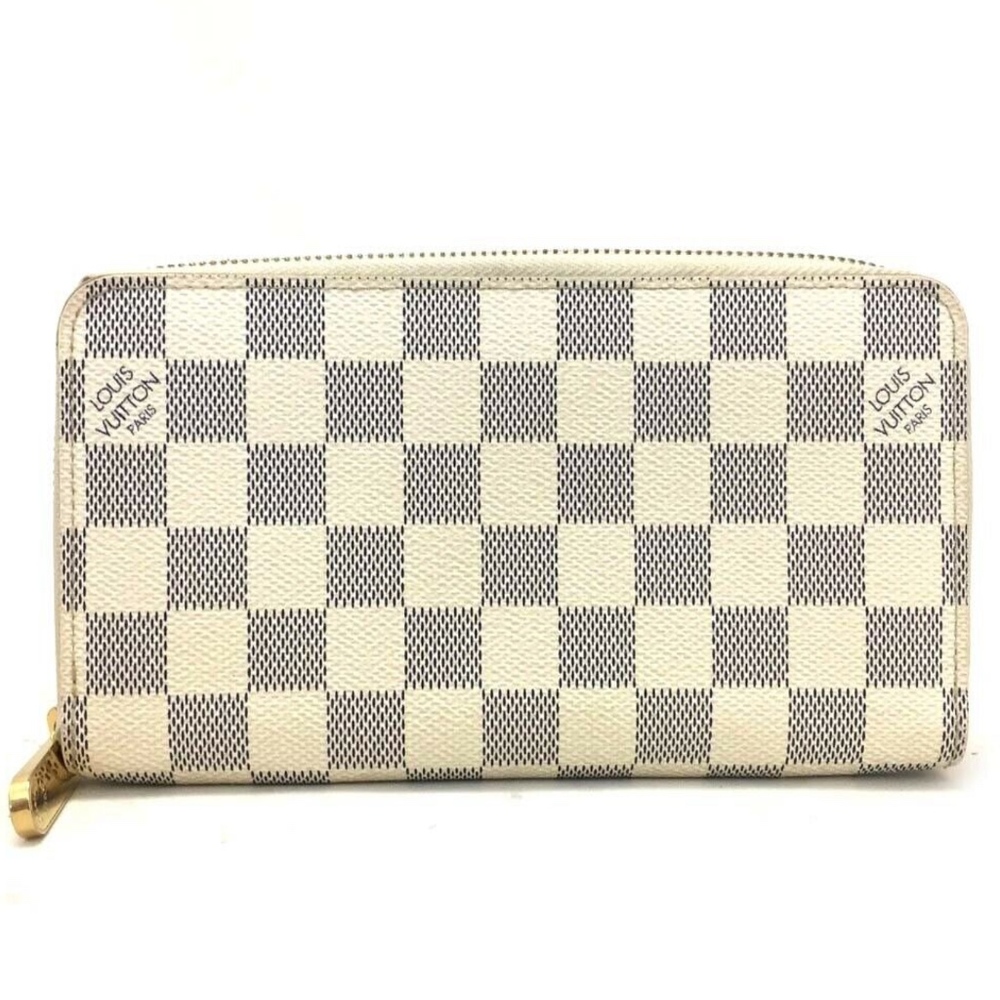 Louis Vuitton Damier Azur Zippy Zip Around Wallet